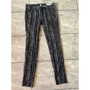 Rag Bone Jean Women's Black White Stripe Leggings Pants Size 27 W15030163